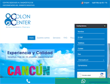 Tablet Screenshot of coloncentercancun.com